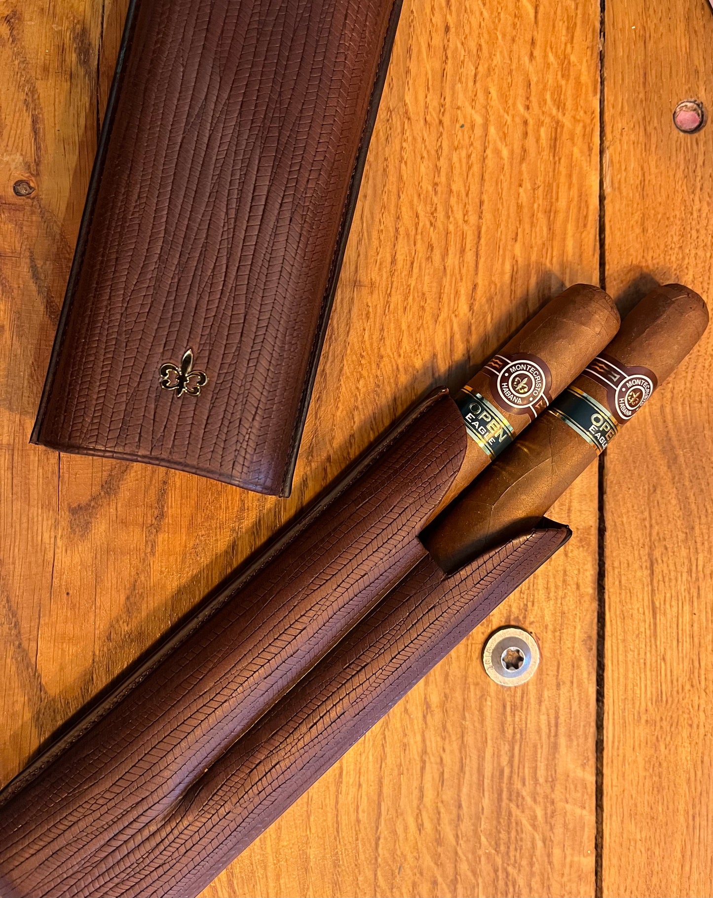 Montecristo Open Eagle Leather Case