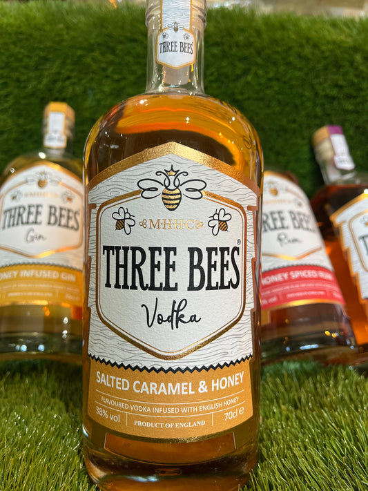 Three Bees Salted Caramel & Honey Vodka, 70cl – Indulgent Infusion