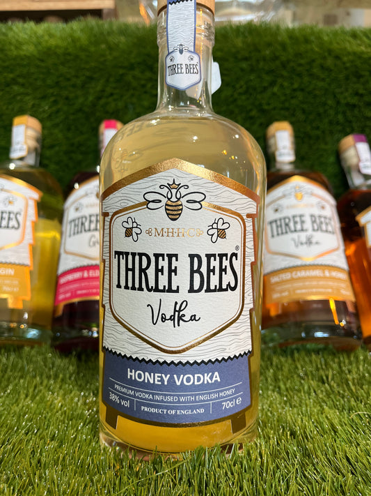 Three Bees Honey Vodka, 70cl – Silky Smooth Splendour