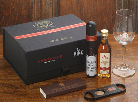 Partagas Serie E No.2 Tubed Cigar & Hine Gift Box