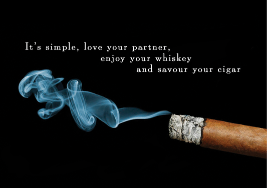Smoke Quote Cigar Card