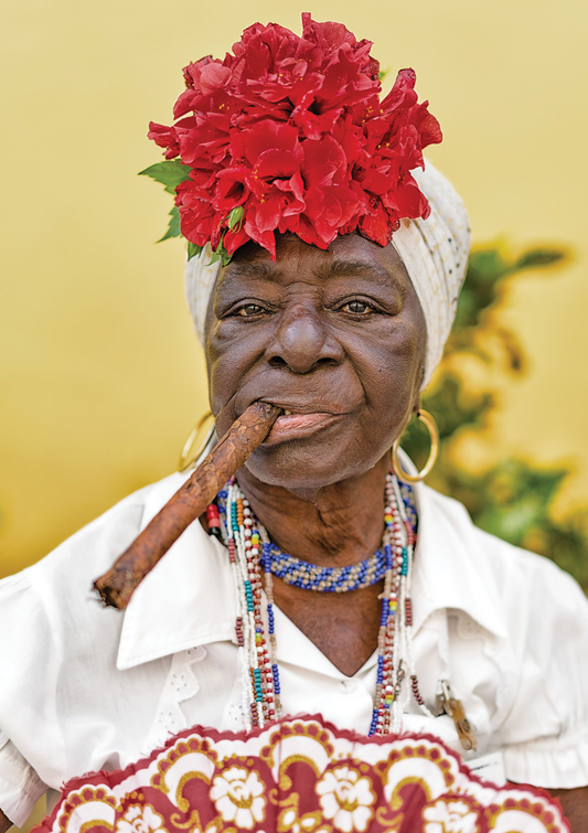 Cuban Lady Cigar Card